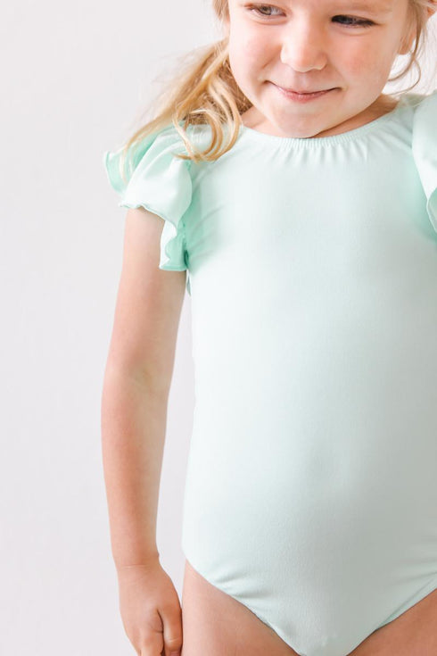 pastel-green-s-s-flutter-sleeve-leotard Mila &  Rose - Sophia's Style--2T--3